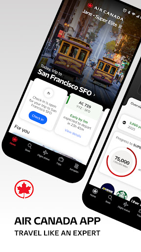 Air Canada + Aeroplan ekran görüntüsü