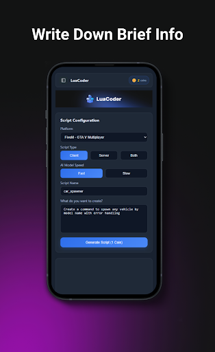 LuaCoder - Script Maker ekran görüntüsü