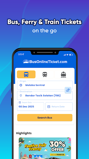 BusOnlineTicket.com - MY & SG ekran görüntüsü