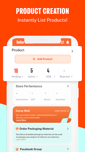 Daraz Seller Center ekran görüntüsü