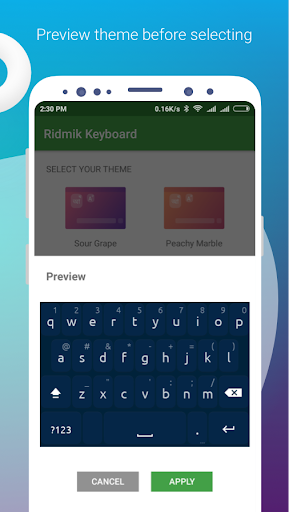 Ridmik Classic Keyboard ekran görüntüsü