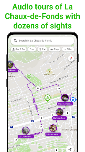 La Chaux-de-Fonds SmartGuide ekran görüntüsü