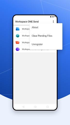 Send - Workspace ONE ekran görüntüsü