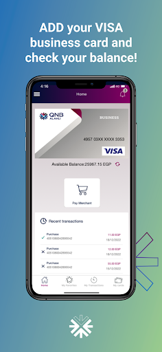 QNB Egypt mVISA ekran görüntüsü