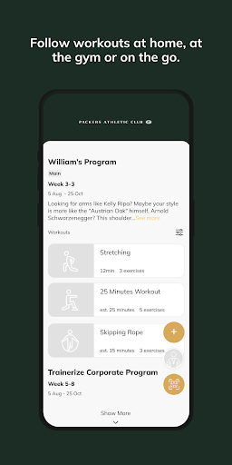 Packers Athletic Club ekran görüntüsü