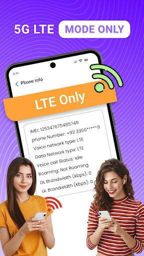5g lte yalnızca: Ağ hızı test ekran görüntüsü