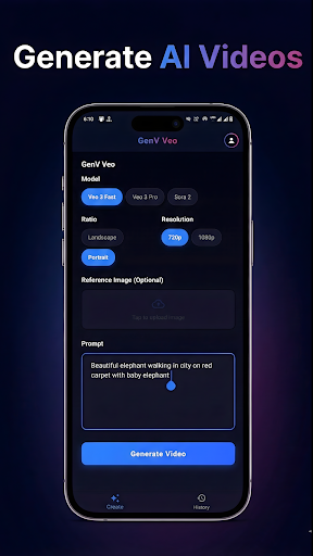 FrameAI - AI Video Generator ekran görüntüsü