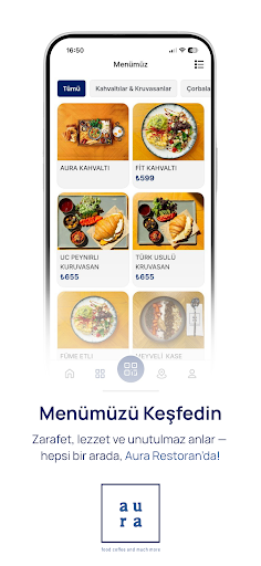 Aura Restoran ekran görüntüsü