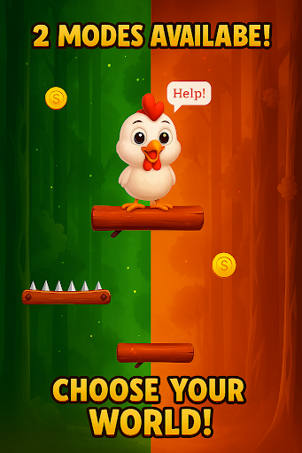 Chicken Slide and Jump ekran görüntüsü