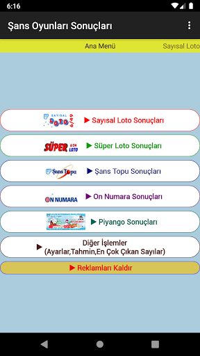 Şans Oyunları & Loto Sonuçları ekran görüntüsü