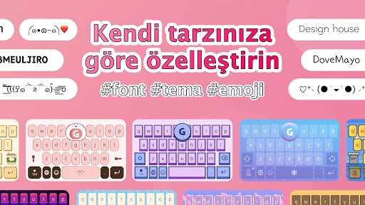 Klavye Deseni -Tema&Yazı Tipi ekran görüntüsü