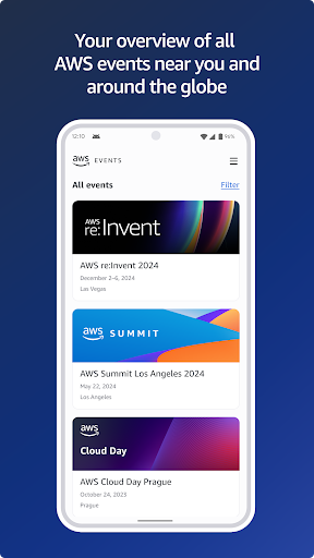 AWS Events ekran görüntüsü