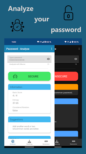Pazzword - Password Evaluator ekran görüntüsü