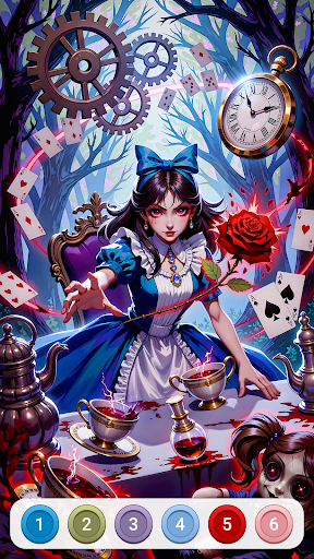Dark Fairytale Color by Number ekran görüntüsü
