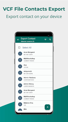 Vcard Import Export ekran görüntüsü