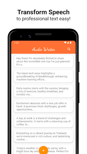 Audio Writer: Speech to Text ekran görüntüsü