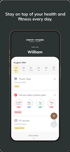Fortify Fitness ekran görüntüsü