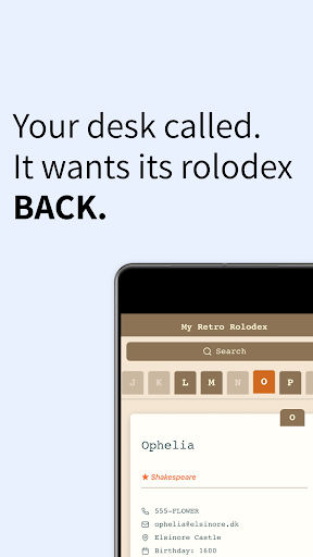 My Retro Rolodex ekran görüntüsü