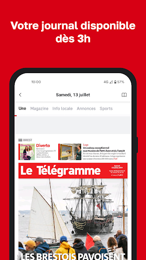 Le Télégramme - Journal ekran görüntüsü