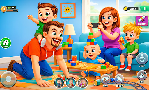 Papa Simulator: Prank Game ekran görüntüsü