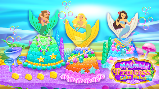 Mermaid Glitter Cake Maker ekran görüntüsü