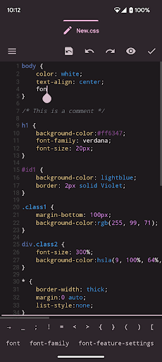 Oojao Code - text file editor ekran görüntüsü