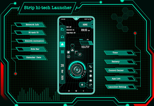 Strip Hi-tech Launcher 2025 ekran görüntüsü