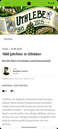 Heringen/Helme ekran görüntüsü