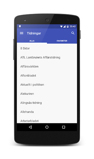 Tidningar i Sverige ekran görüntüsü