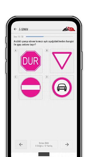 Ehliyet Sınav Soruları 2025 ekran görüntüsü