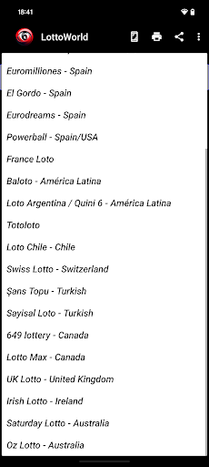 Türkiye loto - sayı üreteci ekran görüntüsü