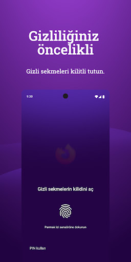 Firefox Hızlı ve Özel Tarayıcı ekran görüntüsü