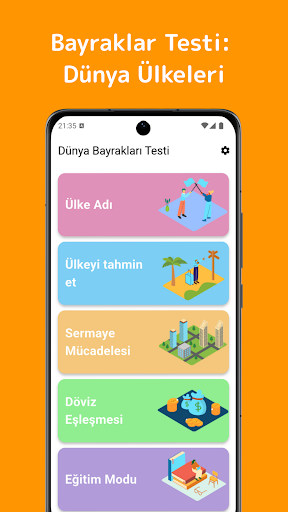 Dünyadaki ülkelerin bayrakları ekran görüntüsü