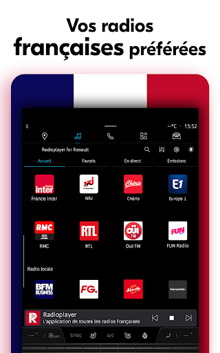 Radioplayer for Renault ekran görüntüsü