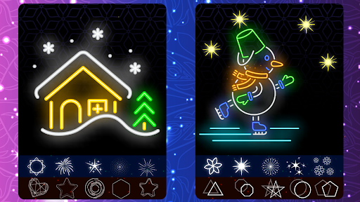 Glow Doodle Art - Color & Draw ekran görüntüsü