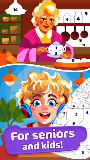 Gallery: Color by number game ekran görüntüsü