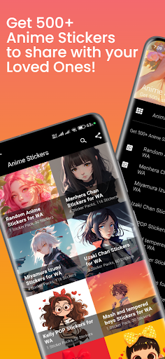 Anime Stickers for WhatsApp ekran görüntüsü