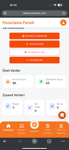 İşler Pazarlama ekran görüntüsü