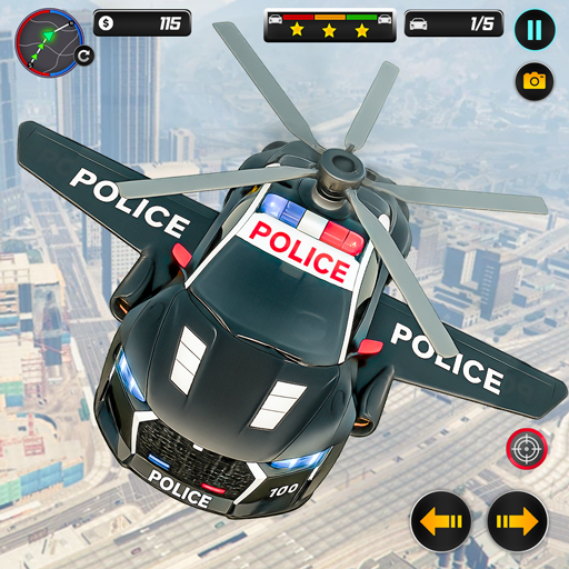 polis helikopteri araba oyunu