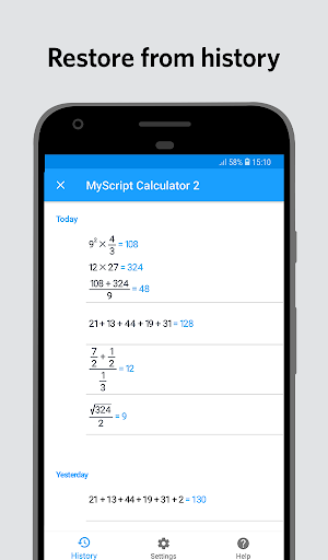 MyScript Calculator 2 ekran görüntüsü