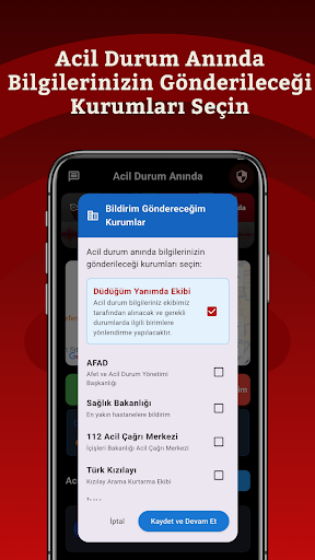 Düdüğüm Yanımda: Deprem Alarmı ekran görüntüsü