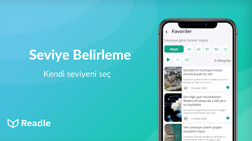 Almanca öğreniyorum: Readle ekran görüntüsü