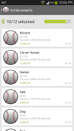IQ Baseball - Number Puzzle ekran görüntüsü