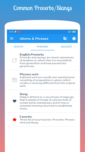 English Idioms & Phrases ekran görüntüsü