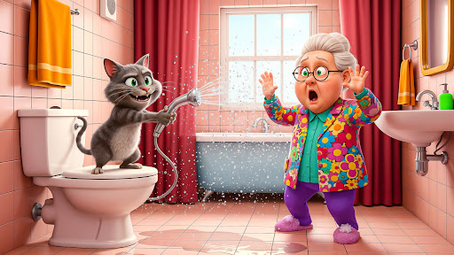 Angry Granny Prank vs Bad Cat ekran görüntüsü