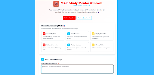 MAPI AI Study Mentor & Coach ekran görüntüsü