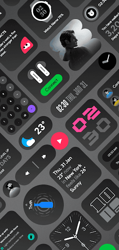 DarkGlass Widgets ekran görüntüsü