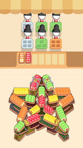 Sushi Sort: sıralama oyunları ekran görüntüsü