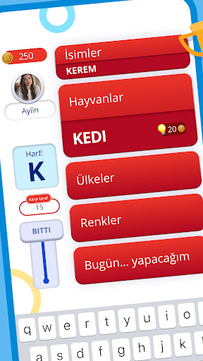 İsim Şehir 2 - Kategori Oyunu ekran görüntüsü
