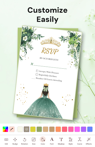 Invitation Maker & RSVP Cards ekran görüntüsü